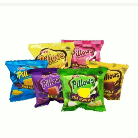 

OISHI PILLOWS 6gr COKELAT UBI STRAWBERRY COCOPANDAN CHEESE BALL KEJU DURIAN COKLAT KACANG ECERAN ECER 6 gram MAKANAN RINGAN CEMILAN ANAK GROSIR MURAH BISKUIT KUE WAFER BANTAL PILLOW