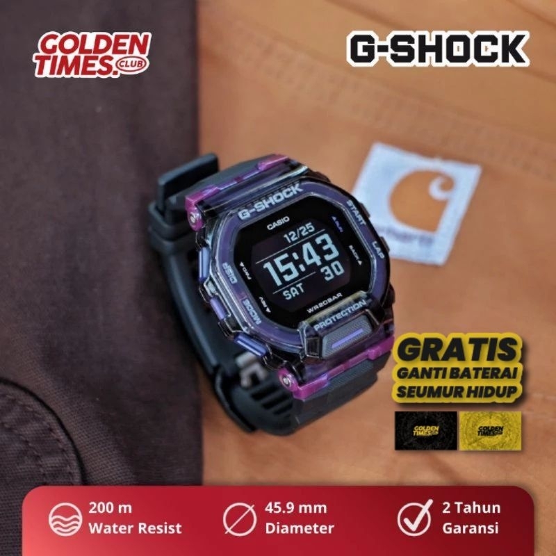 Jam Tangan Smartwatch G-Shock GBD-200SM-1A6DR "G-Shock Move" PROMO