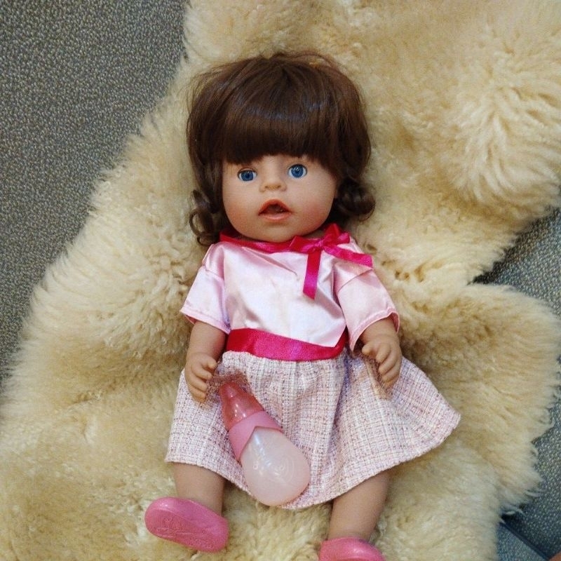 boneka lucu baby annabel zapf creation monchrodener bisa minum dan pipis