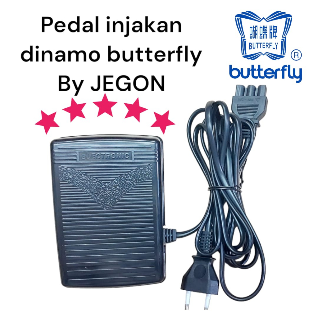 pedal injakan dinamo mesin jahit portable butterfly,singer