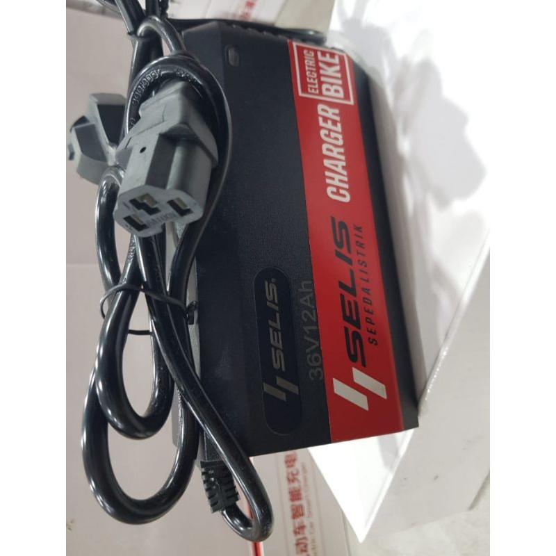 Selis sepeda listrik 36v12ah original charger
