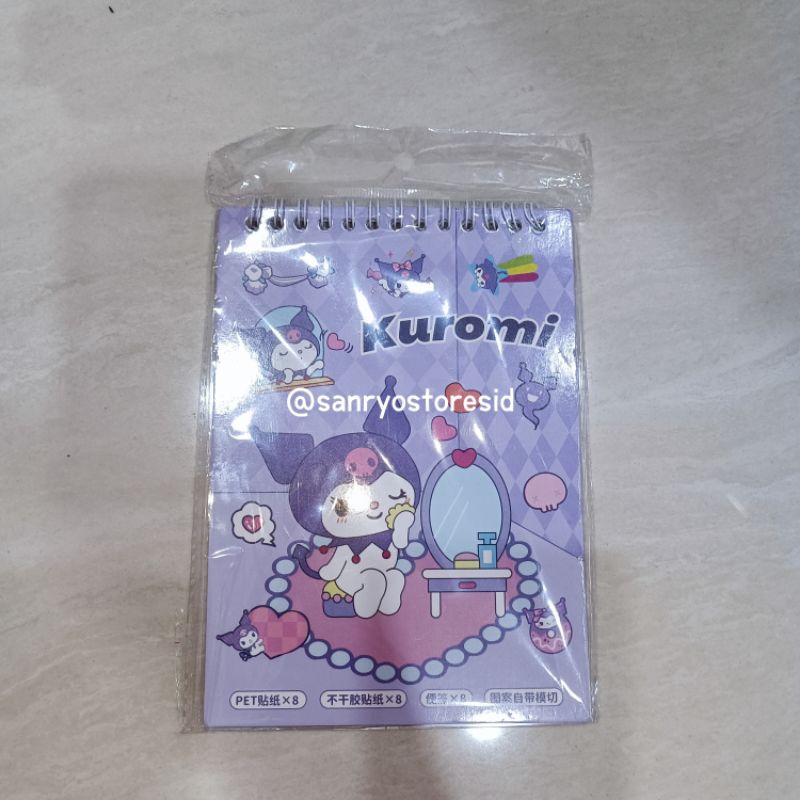 Buku Stiker Pokemon Sanrio Sticker Book Karakter dengan Spatula / Stiker  Karakter