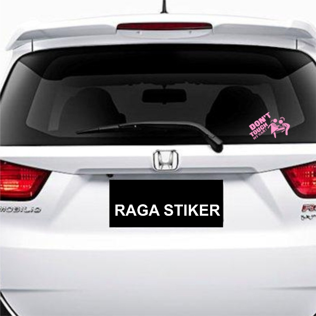 CUTTING STICKER MOBIL DON'T TOUCH MY CAR CEWEK STIKER KACA MOBIL LUCU KEREN MURAH BERKUALITAS