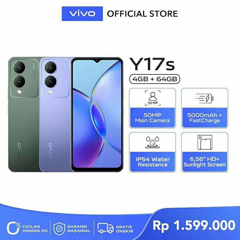 Vivo Y17s RAM 4/64 Garansi Resmi