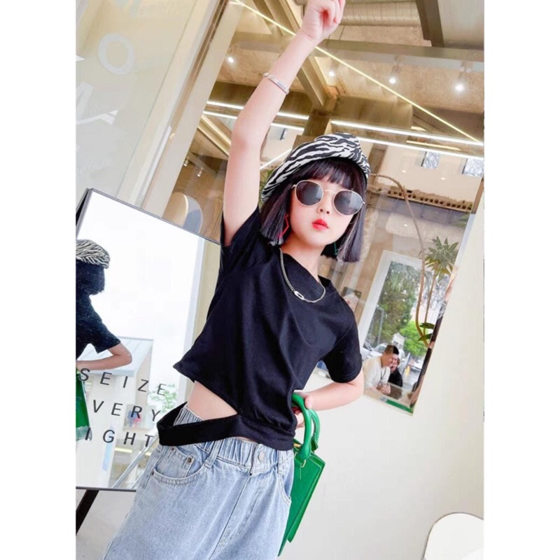 Baju Crop Top Anak Tanggung Import 4-14thn/Baju Crop Top Anak Import/Crop Top Anak Cewek/Baju Import