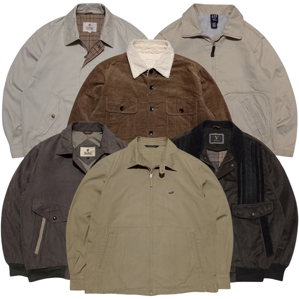 (STOK TERBARU) jaket vintage murah | jaket corduroy | flight jacket | harrington | work jacket | cas