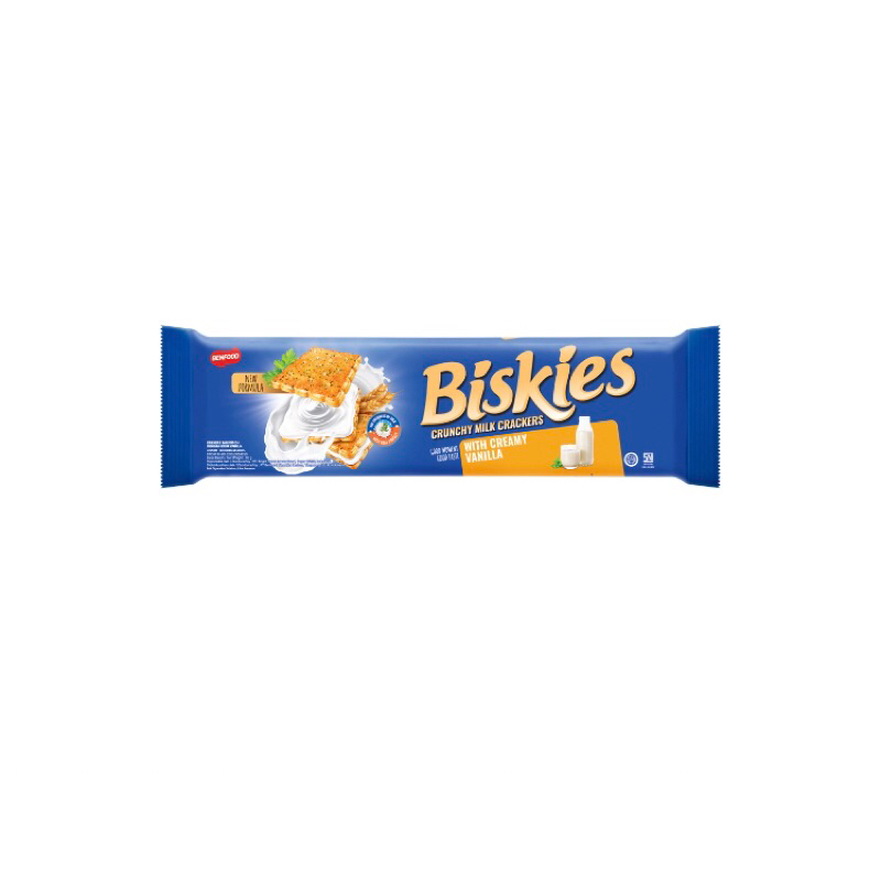 

Benfood Biskies crunchy Milk crackers 95g creamy vanilla chocolate cheese