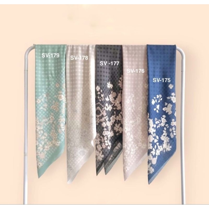 Voal premium printing/Hijab voal printing lasercut/Hijab segi empat lasercut