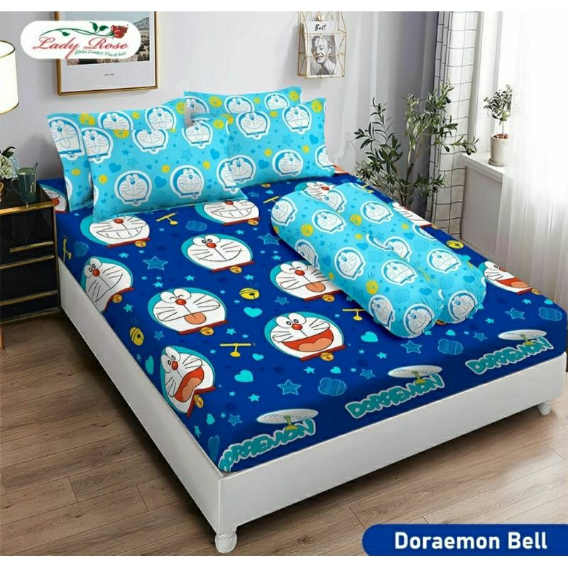 Sprei Ladyrose motif Doraemon 180/160*200