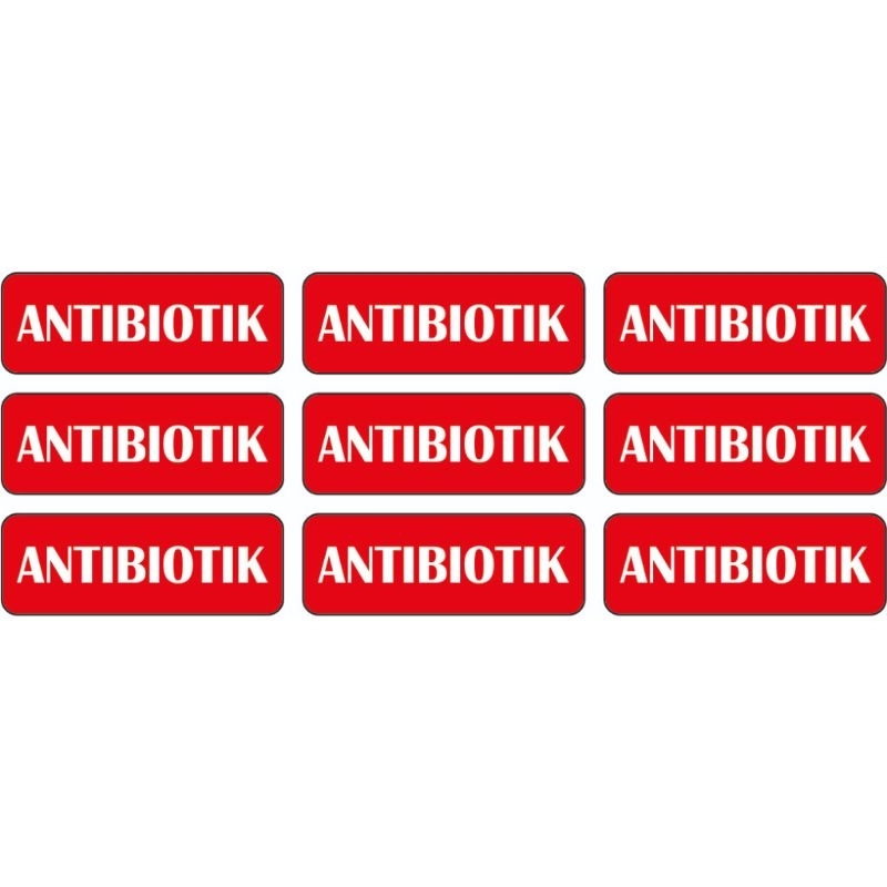

stiker label antibiotik