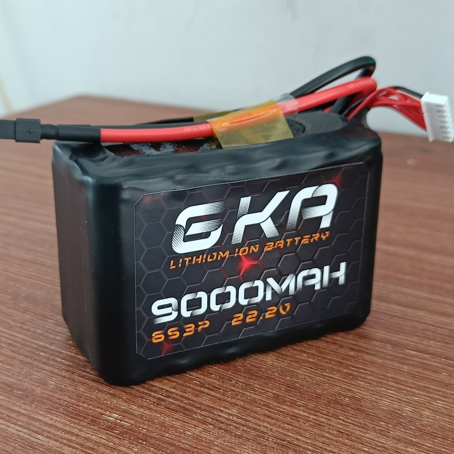 GKA Li-Ion Liion Battery batre 6S 6S3P 22.2V 9000mAh Drone FPV 100A