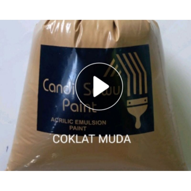 CAT TEMBOK 1 KG WARNA COKLAT MUDA// KWALITAS SUPER