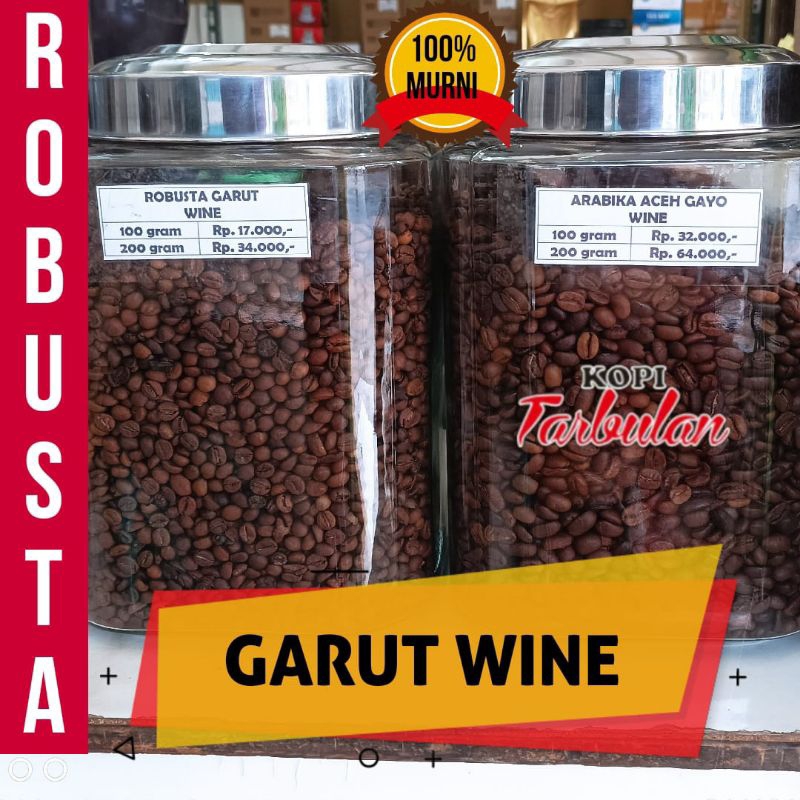 

Kopi Robusta Garut Wine Netto 200 gram