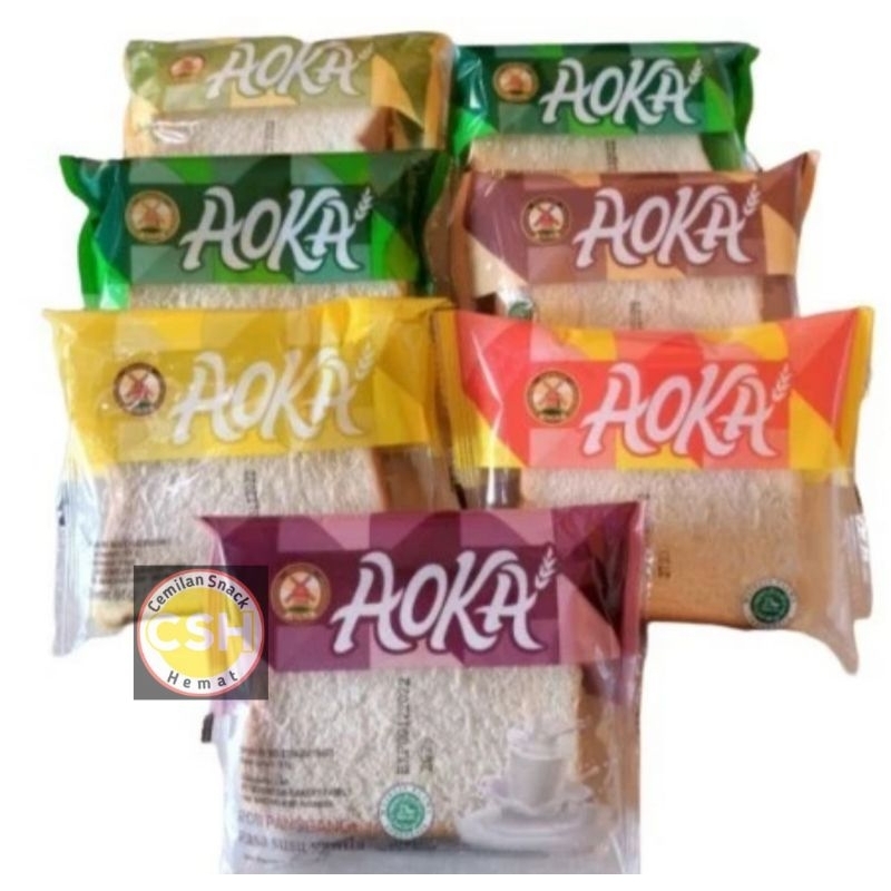 

Aoka Roti Panggang All Variant Rasa Roti Gulung