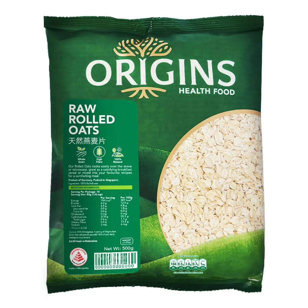 

Origins Healthfood Rolled Oats Raw 500g