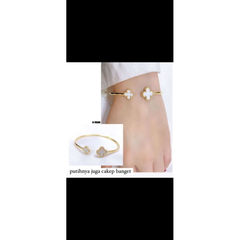 gelang bangle clover