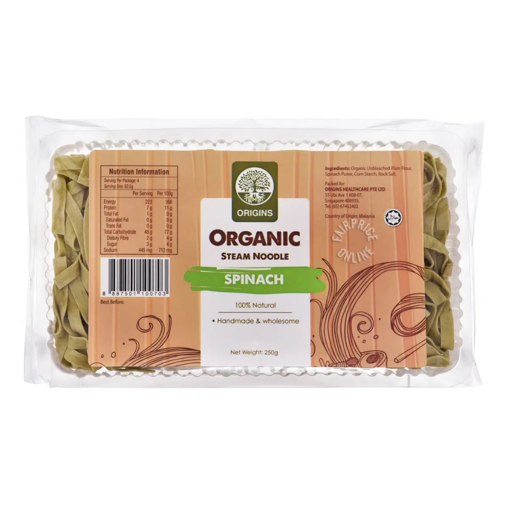 

Origins Organic Steam Noodle Spinach 250g