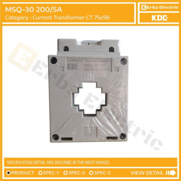 MSQ-30 200-5A KDE Current Transformer 200A 5A KDE CT 200 Berkualitas