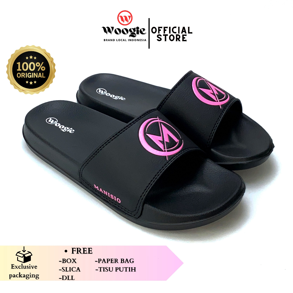 Woogie Ella Sandal Wanita Selop Cewek Premium Pink