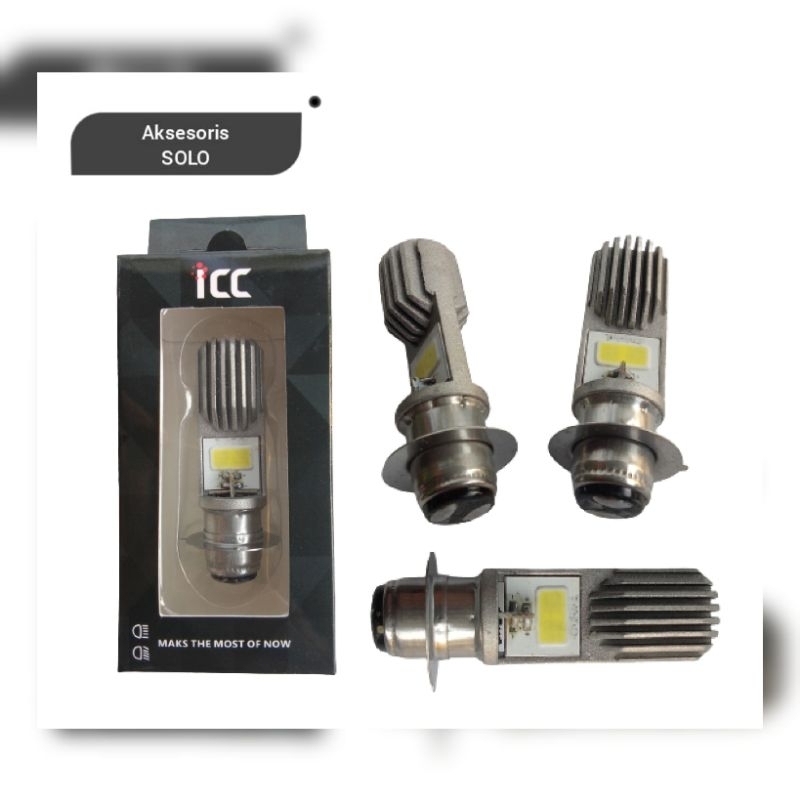 Lampu LED motor H6 ICC AC / DC Gerigi matic bebek Vario Beat Mio Nex Supra dll