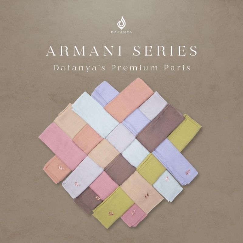 jilbab segi empat Paris Armani by Dafanya