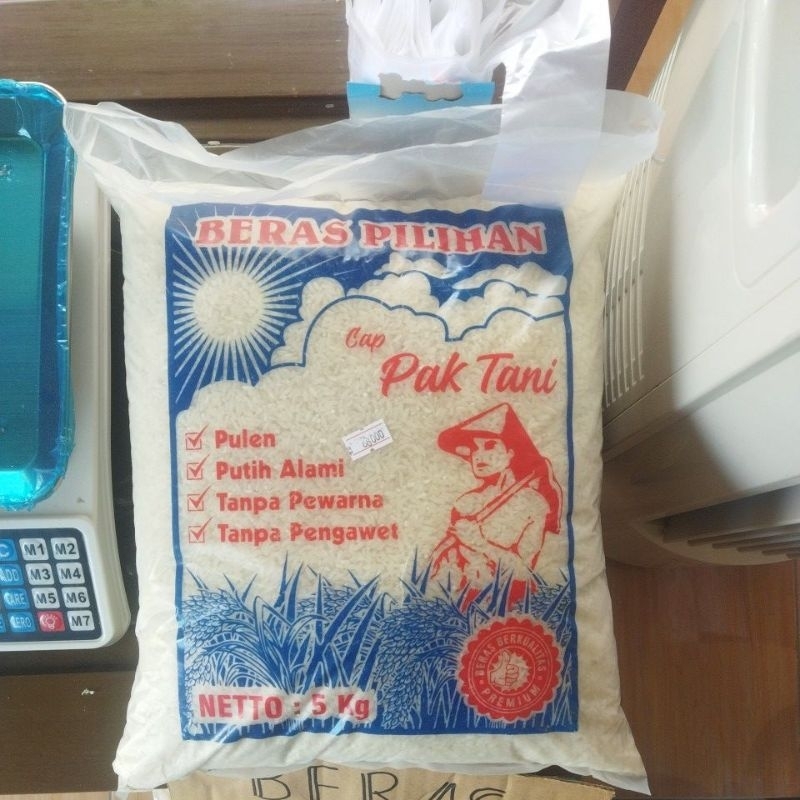 

Beras cap pak tani netto 5 kg