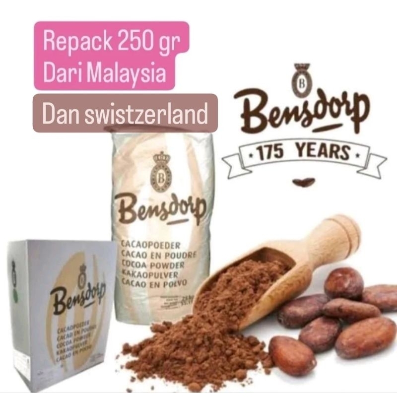 

[ 250 gr ] BARRY CALLEBAUT pure cocoa powder BENSDORP coklat bubuk cokelat