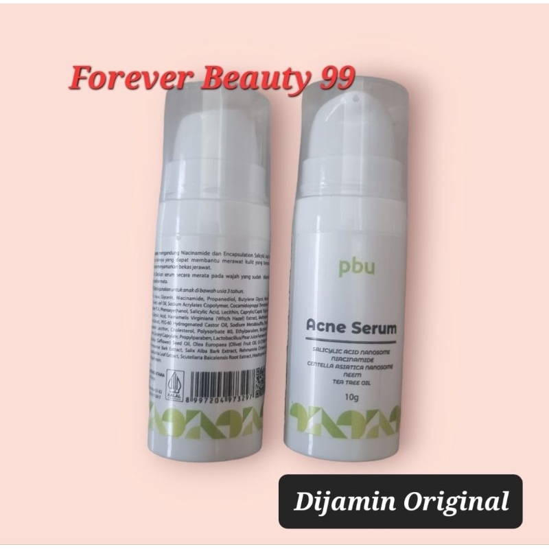 PBU Acne Serum wajah berjerawat - whitening pencerah bekas jerawat - BPOM