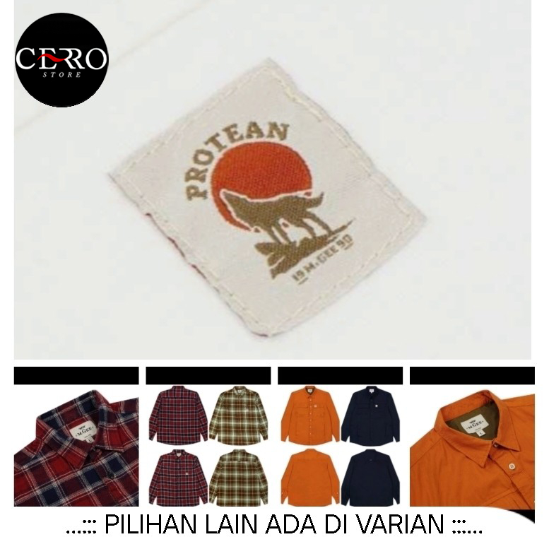KEMEJA MGEE PROTEAN FLANEL / KEMEJA KOTAK-KOTAK / KEMEJA POLOS / FLANEL
