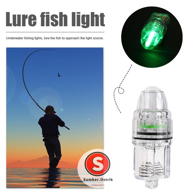 Lampu Umpan Pancing / Indikator LED Bawah Air / Lampu Pancing LED - AI garansi