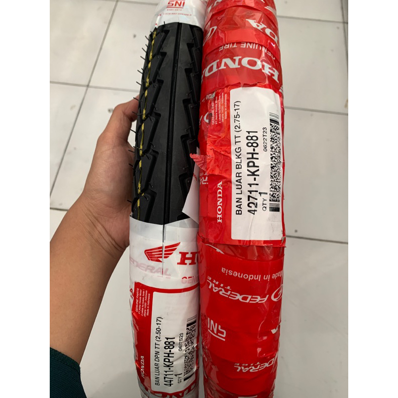 Ban Depan Motor Bebek non tubeles AHM Federal Ban Luar 250-17 AHM Federal