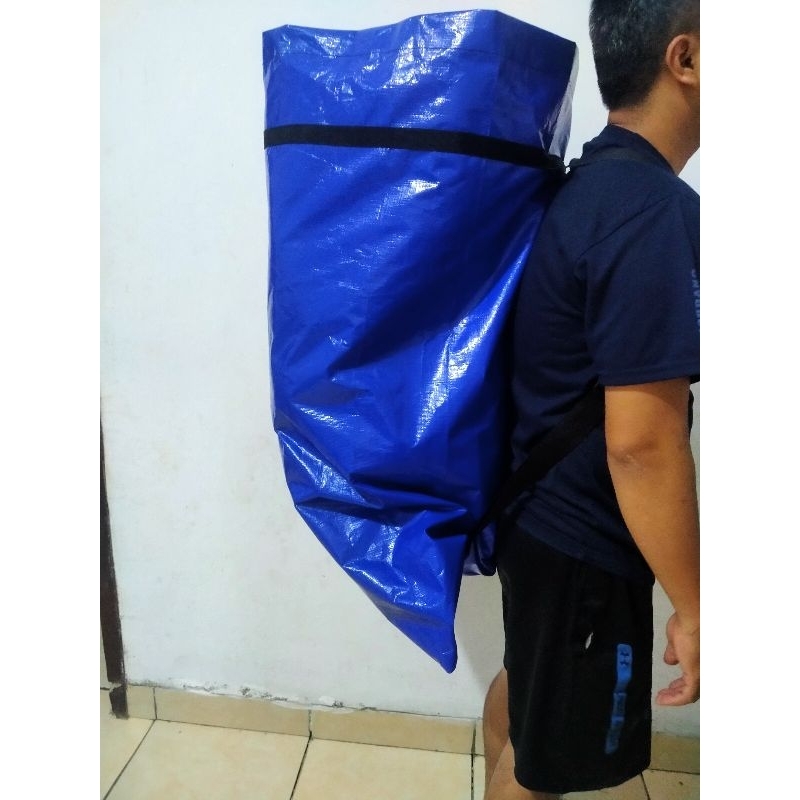 tas kurir simpel ransel kurir barang murah bahan terpal A12