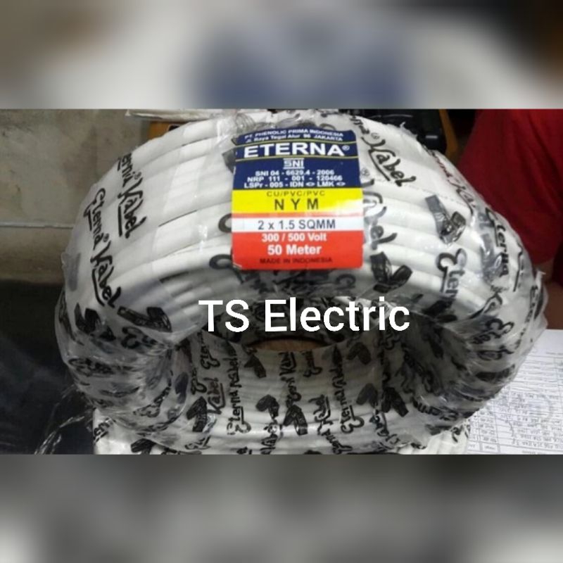 Kabel NYM 2x1.5mm Eterna / Kabel Eterna NYM 2x1.5mm @50M