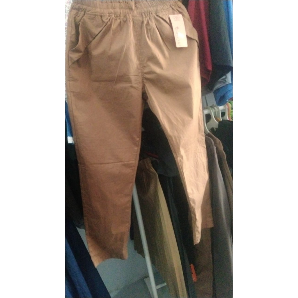 CELANA BAGGY SIMPLE ME CELANA COKLAT