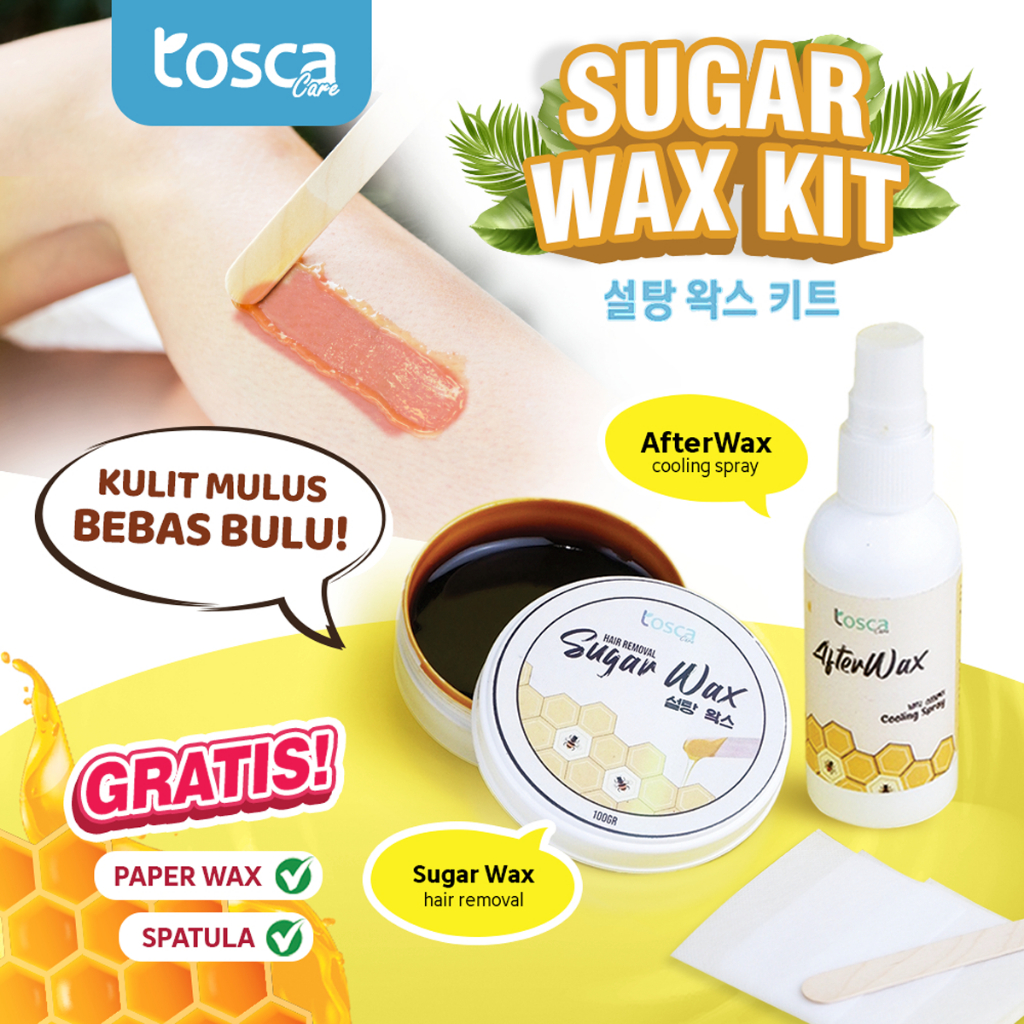 Sugar Waxing Kit Waxing Ketiak Waxing Bulu Alami Penghilang Bulu