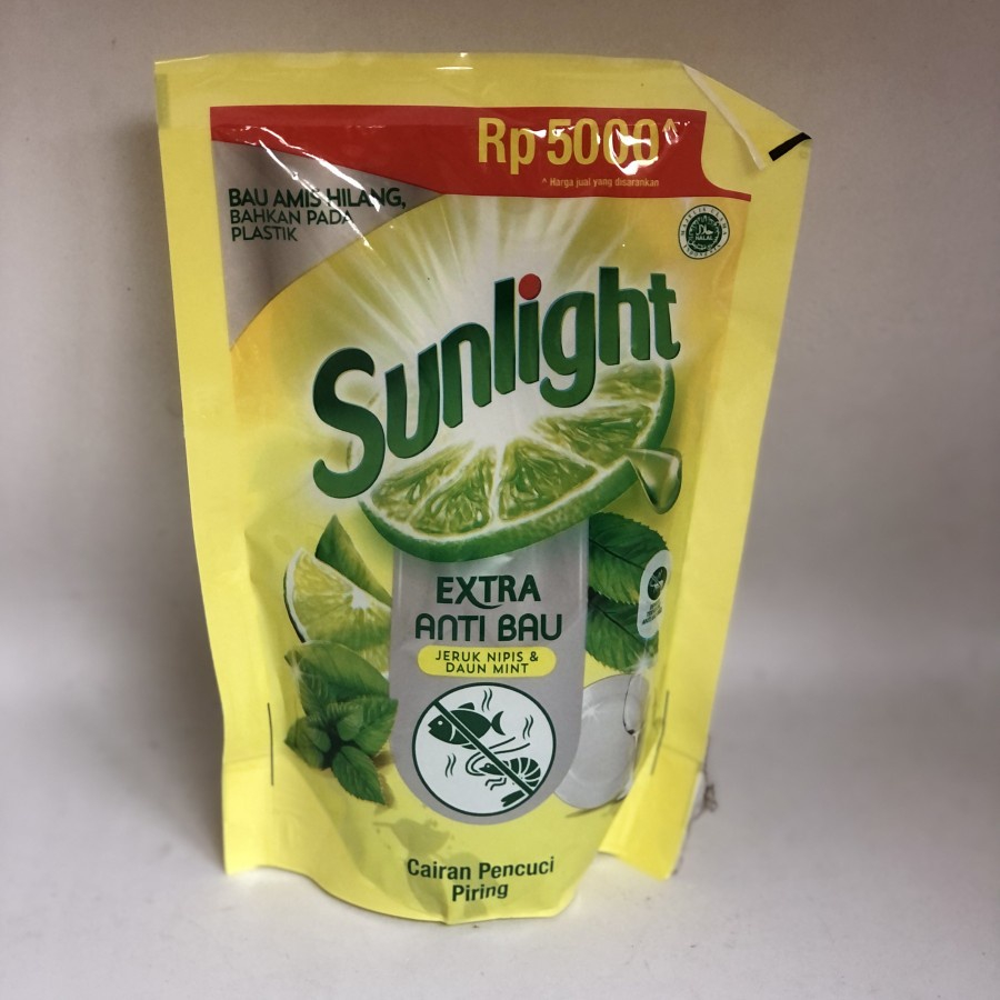 GROSIR SUNLIGHT PENCUCI PIRING JERUK NIPIS & DAUN MINT 210 ML 4 PCS