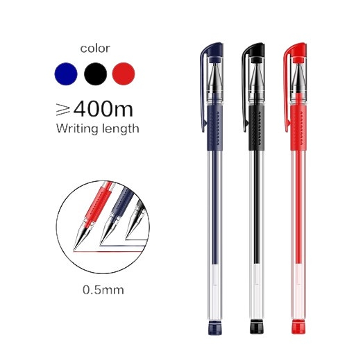 

Pulpen Gel / Gel Pen Bullet Tip 0.5mm Pena Perlengkapan Alat Tulis
