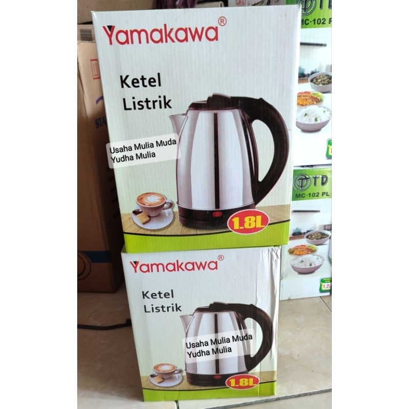 TEKO LISTRIK KETTLE 1,8L / PEMANAS AIR / TEKO LISTRIK CERET PEMANAS AIR YAMAKAWA