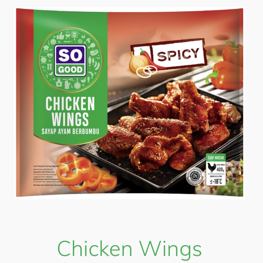 

So good Spicy Chicken wings 400gr