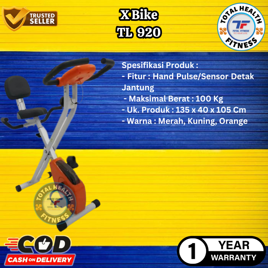 Alat Olahraga Fitness Sepeda Statis X Bike TL-920 Sepeda Statis Total Fitness