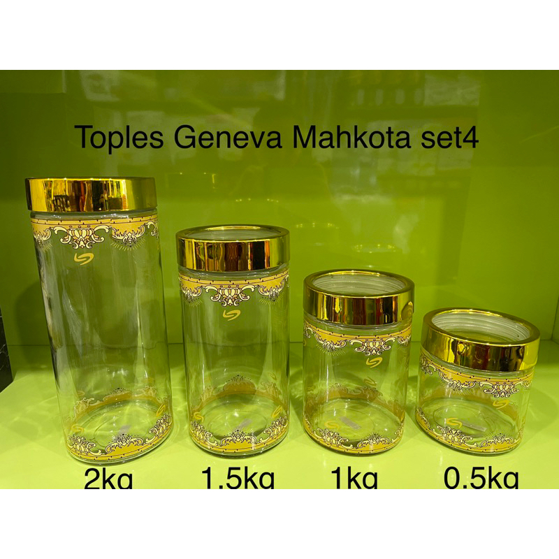 Toples Geneva set4 / Toples kaca berling set4 bubble wrap