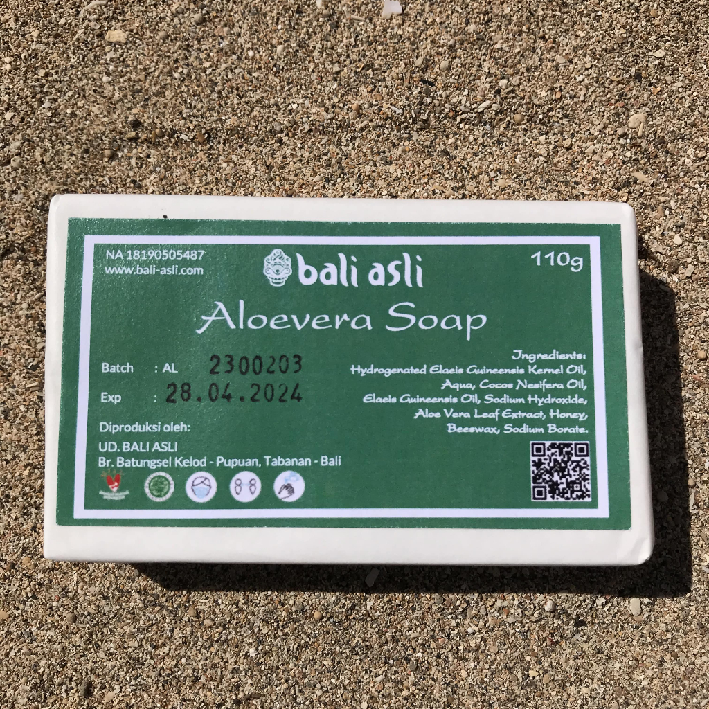 Bali Asli Natural Organic Aloevera Bar Soap