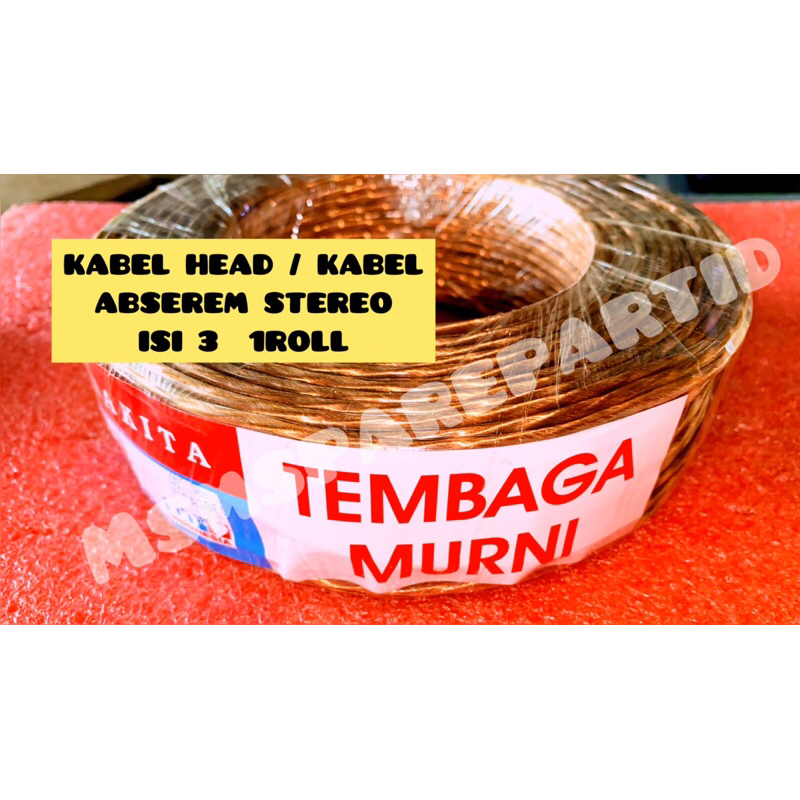 KABEL HEAD / KABEL ABSEREM STEREO ISI 3  1ROLL