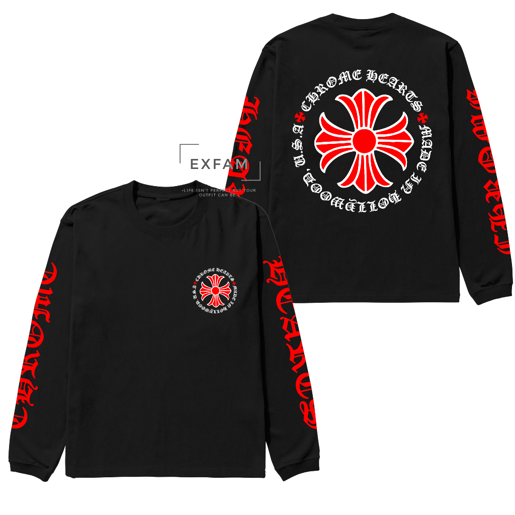 T Shirt Kaos Lengan Panjang Chrome Hearts Harry Shepherd Outfits Wind Breaker