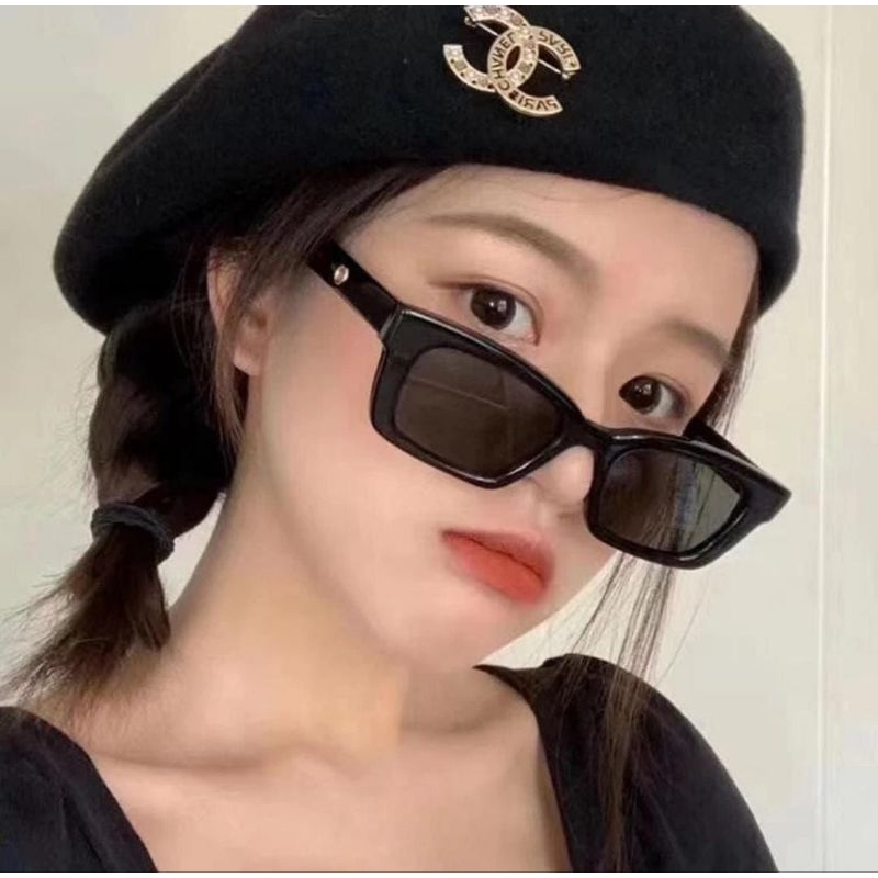Kacamata Hitam Wanita Korean Gaya Rectangle Kacamata Hitam Sunglasses