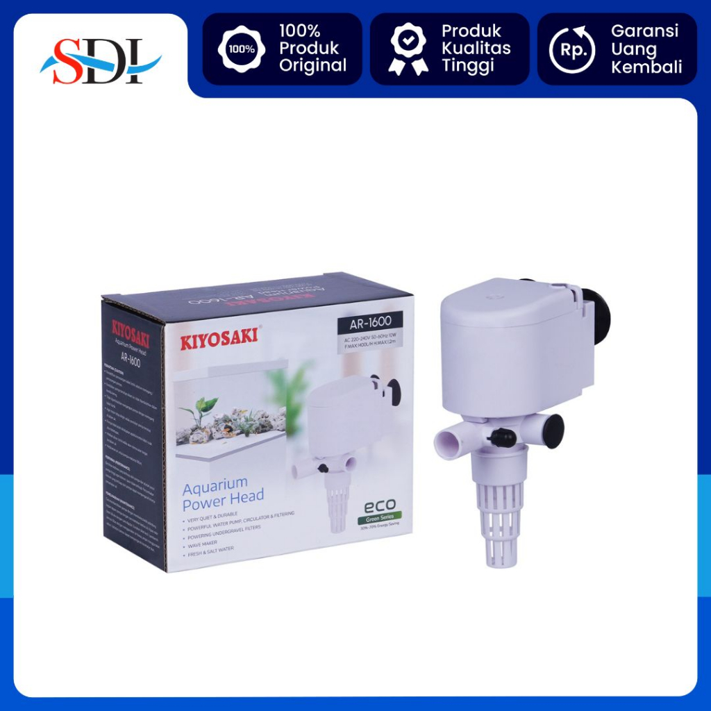 POMPA CELUP AQUARIUM KIYOSAKI AR 1600 1.2M 1400 L/H