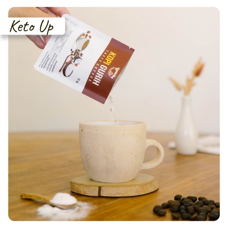 

Kopi Keto Mix MCT Fat Powder Diabetic Friendly tanpa ampas rendah kalori