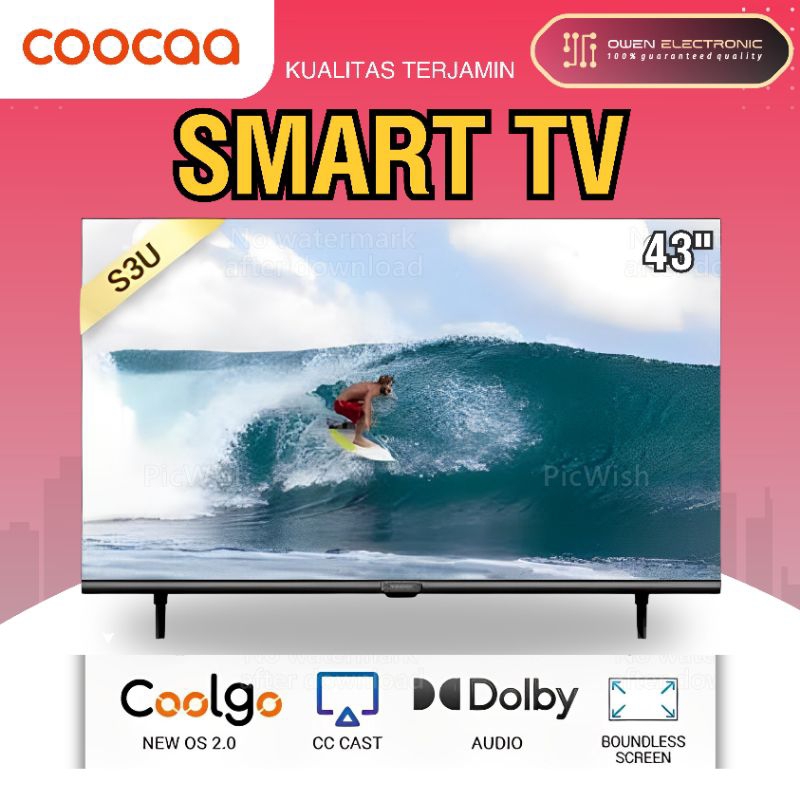 COOCAA 43 inch Digital Smart TV Coocaa 43S3U | 43S3U PLUS | 43z72 | 32s3u