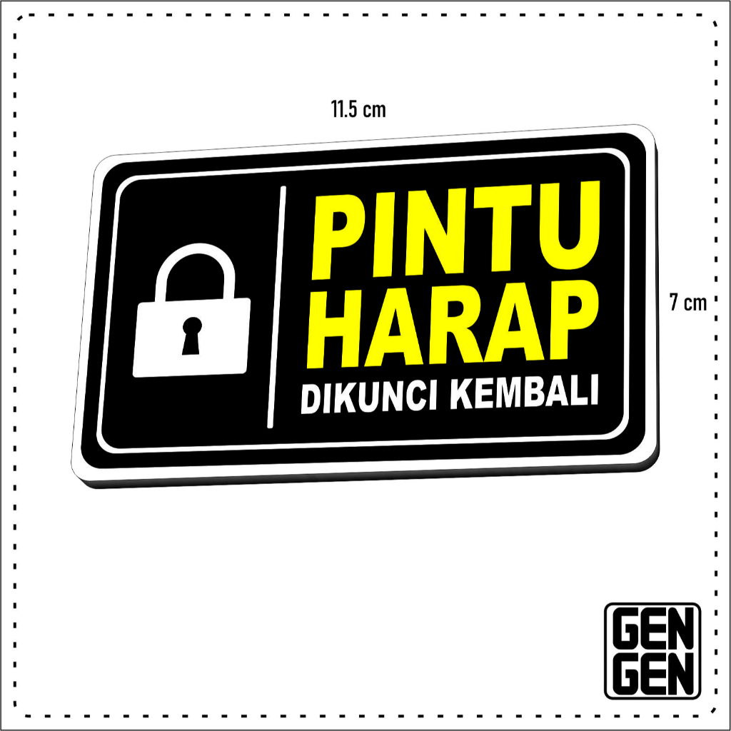 

PINTU HARAP DIKUNCI KEMBALI - KARET 2MM