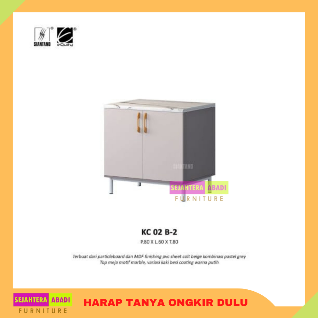 rak dapur kitchen set KC 02 B-2 siantano